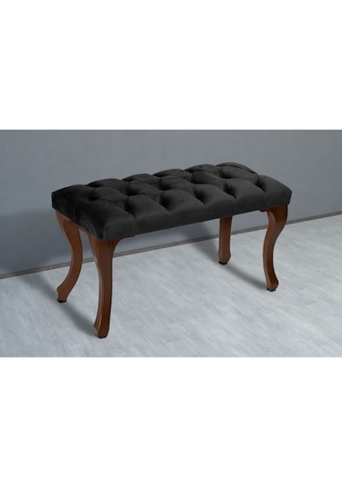 Antrasit Chester Model Babyface Kumaş Bench&koltuk&tabure&pofuduk Yatak Odası Takımı Ucu&önü Puff