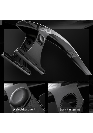 Enlee 2 Adet Ayarlanabilir Bisiklet Çamurluğu Dağ Bisikleti Siyah