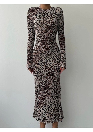 Meuse Elbise Leopar