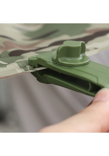 Xiyyadms 5 Adet Yeşil Nilon Çadır Klasması - Outdoor Kamp, Piknik İçin Güçlü Tutucu, Açıkova, Tentezzi Klipsi Koyu Yeşil