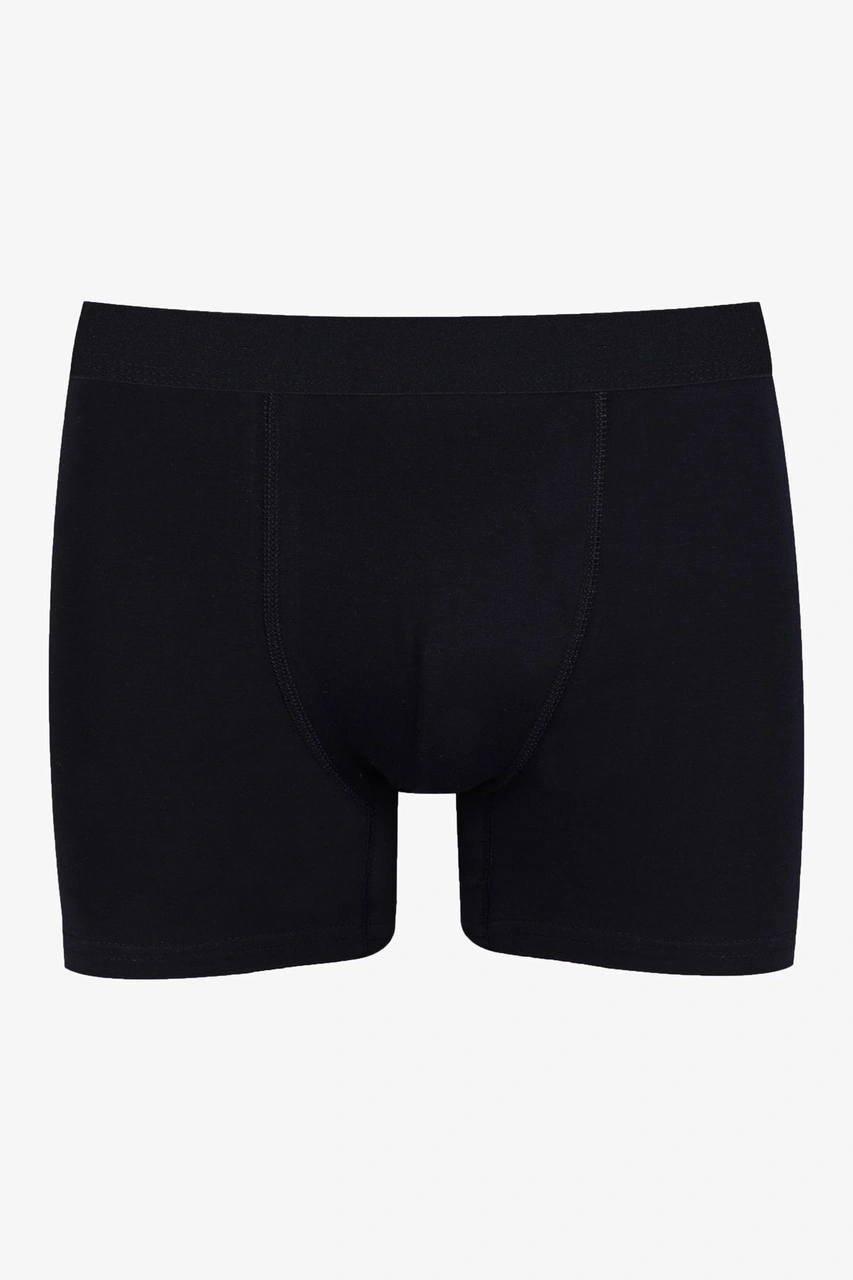 Erkek Üçlü Pamuklu Likralı Boxer Ko9003bx Siyah