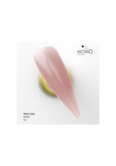 Momo Professional Protez Tırnak İçin Poly Gel Poli Jel No.08 Vizon 30 Gr