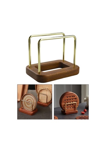 Pazly Suntek Kesme Tahtası Tutucu Rafı - Tencere Tutucusu Plaka, Restoran Odun Düzeni Odun