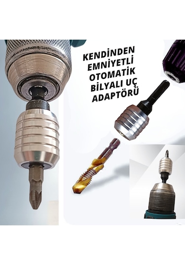 Kendinden Emniyetli Otomatik Bilyalı Uç Adaptörü