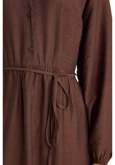 Defacto Relax Fit Hakim Yaka Uzun Kollu Elbise F5068ax25aubn334 Kahve Defacto Relax Fit Hakim Yaka Uzun Kollu Elbise F5068ax25aubn334 Kahve