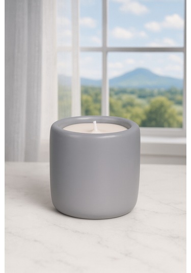 Dekoratif Kokulu Mum Love Gri Love