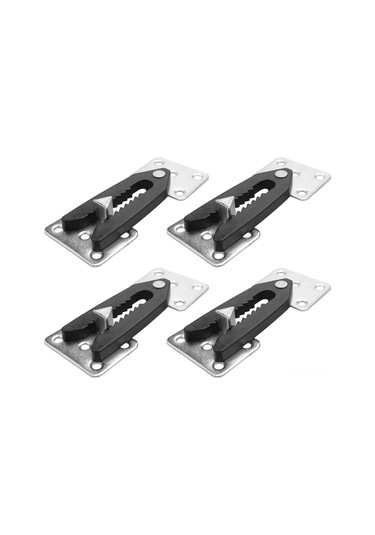 Samdoo 4 Adet Demir Mutfak Koltuk Yatağı Ekleme Bağlayıcı, Gümüş-siyah Mobilya Katlanabilir Bağlantı Elemanı