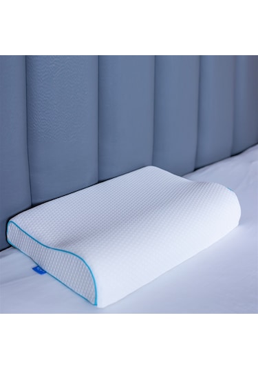 SimpleThePillow Boyun Destekli Visco Yastık Boyun Fıtığı Boyun Düzleşmesi Boyun Ağrısı İçin Ortopedik Boyun Yastığı 58*40*11*8