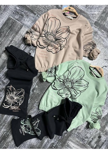 Kız Çocuk İspanyol Paca 2'li Takım Yeşil