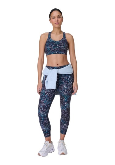 Sweaty Betty Sweaty Betty Power Medium Support Sports Br Kadın Mavi Fitness Bra 5109 Çok Renkli