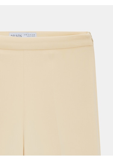 Dilvin 72656 İspanyol Paça Pantolon-sarı