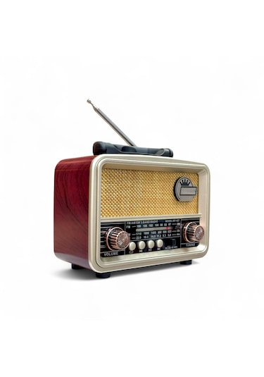 Rt-827p Güneş Panelli Nostaljik Radyo,şık Tasarım Bluetooth Nostalji Radyo