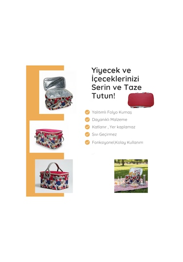 20 Lt Termal Piknik Sepeti -355 Çok Renkli