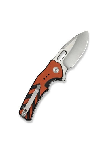Civivi Vexron Milled Orange & Black G10 Handle Satin Finished 14c28n Blade Kamp Çakı Turuncu