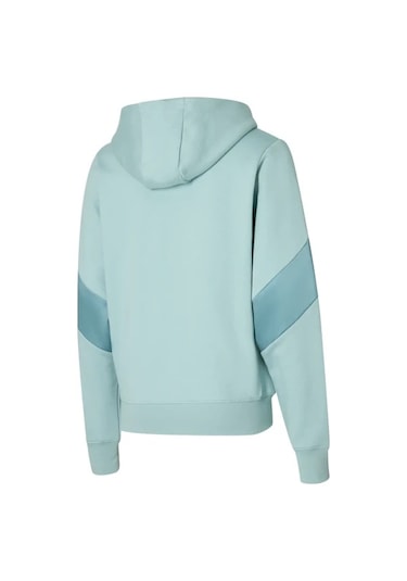 Athletics Mizuno Sweat Jacket Kadın Kapüşonlu Sweatshirt Yeşil Çok Renkli