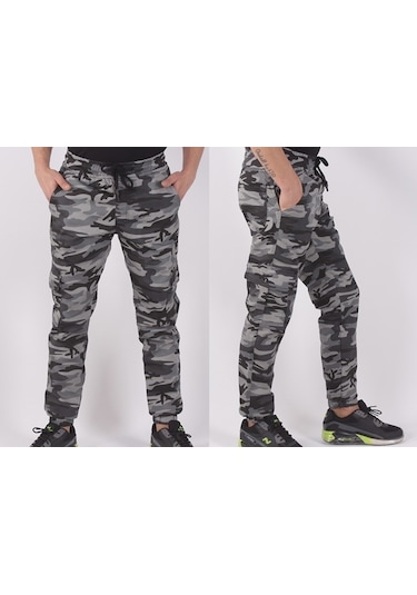 Bel-Paça Lastikli,Cepli Kamuflaj Pantolon-91000-1