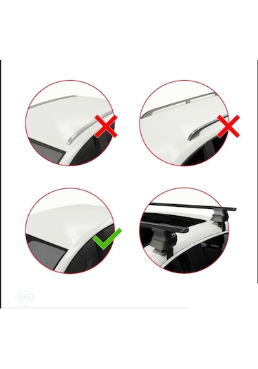 Xf Araca Özel Oluksuz Tavan Çitası 2021 2022 2023 2024 Siyah