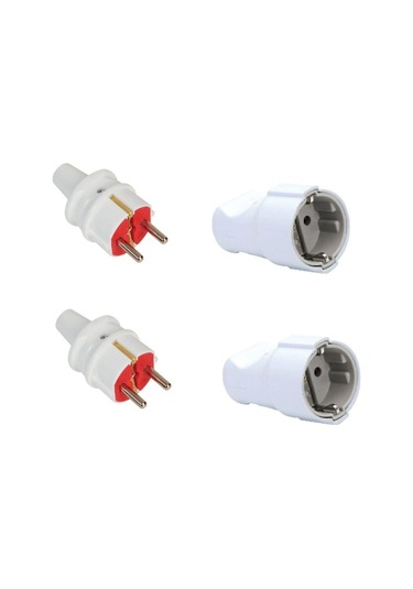 El-bi Topraklı Erkek Fiş 2 Adet Topraklı Dişi Fiş 2 Adet