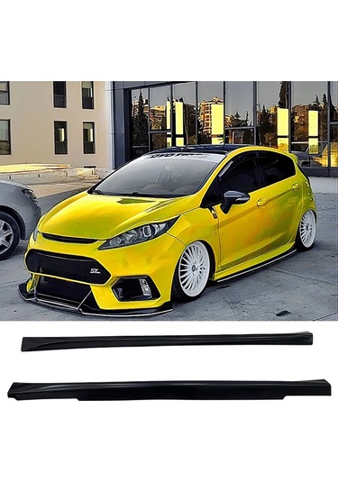 Ford Fiesta Mk6 Aero Yan Marşpiyel Seti Mat Siyah Plastik 2 Adet 2008-2017
