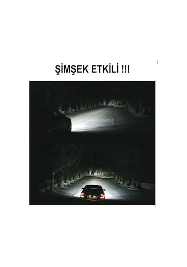H3 Led Zenon C6 Mini Led Xenon Ampul 12800 Lümen Beyaz Renk 6000