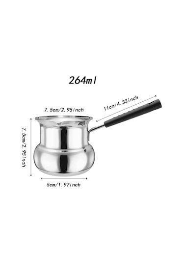 Homyl Kahve Potu Çaydanlık Süt Isıtma Lezzetli Günlük Gümüş