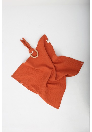 Luckka Çok Amaçlı Müslin Oyuncak , Diş Kaşıyıcı , Puset Oyuncağı , Emzik Tutacağı , Fular - Ztcrınkletoy Kiremit