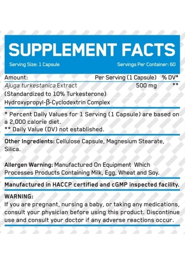 Everbuıld Turkesterone / 60 Caps