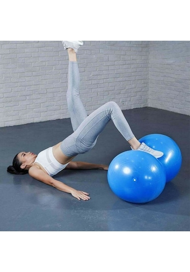 Fıstık Şekilli Pilates Topu 45 90 CM Pompa Vardır