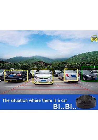 Xuweiwei Aı Smart Park Kamerası Ahd 1080p Hd Sesli Uyarı Geniş Açılı Geri Görüş Park Gözetimi Hırsızlık Önleyici Araç Güvenlik Kamerası Siyah