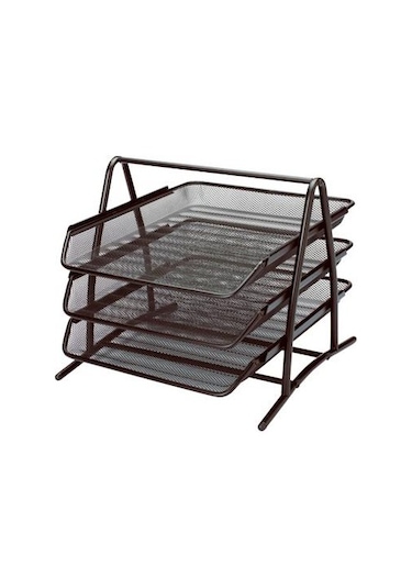 Ark Evrak Rafı Metal 3'lü