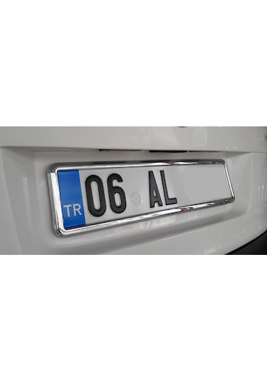 2 Adet Krom Plakalik Yeni Nesil Krom Plaka Çerçevesi Takmatik 228108567