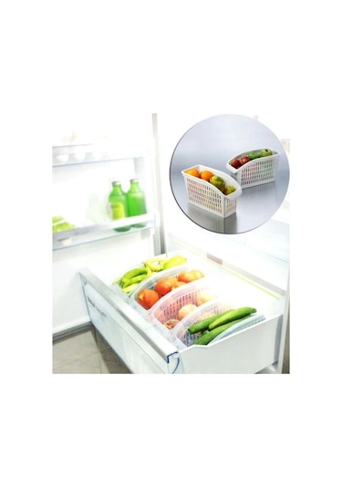 4 Adet Buzdolabı  Içi Düzenleyici Dolap Içi Düzenleyici Organizer