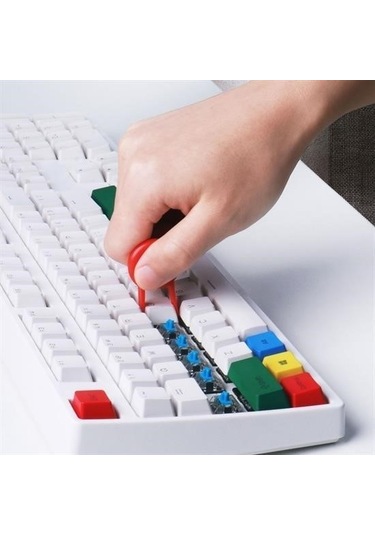 Zmc Bilişim Çok Amaçlı Kırmızı Hassas Fırça Başlıklı Bilgisayar Laptop Temizleme Fırçası