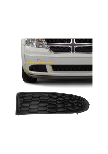 Reedark Dodge Journey 2011-2020 Sağ Ön Tampon Sis Lambası Kapak Çerçevesi 68079852ab - Abs Malzeme, Tam Uyum, Kolay Kurulum
