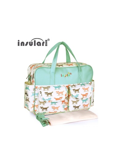 Jeehugo Toksik Olmayan Sulu Dayanıklı Çanta: Anne Bebek Çantası, Çapraz Çantası, El Çantası, Doğum Hazırlık Çantası - Sevimli Tilki Desenli Toplu Satış Çok Renkli