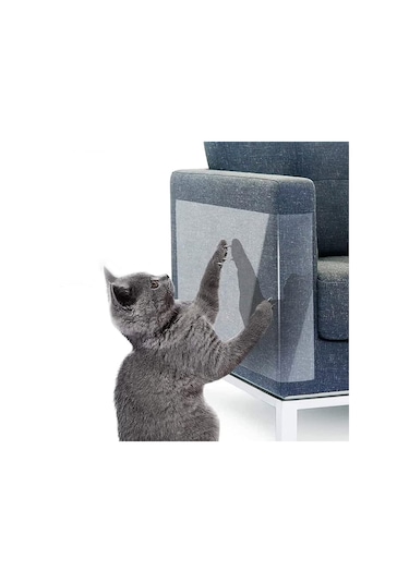 Kedi Tırmalama Koltuk Mobilya Koruyucu Tek Yüz Yapışkanlı Şeffaf 69 x 100 CM