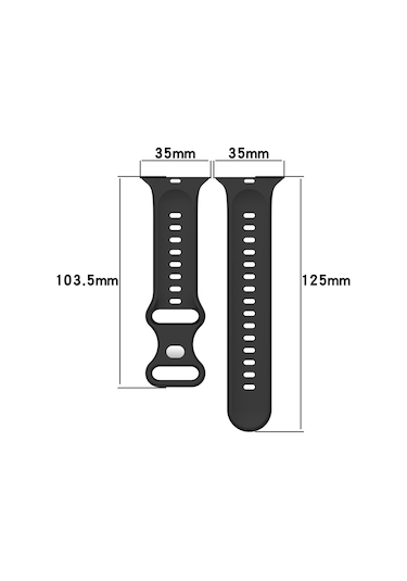 Sones Kelebek Tokalı İki Renkli Silikon  Saat Kordonu iOS Uyumlu  Watch Serisi 8-7 45mm / Se 2-6-se-5-4 44mm / 3-2-1 42mm