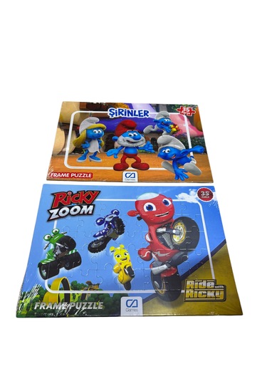 Ca Games Iki Adet Ricky Zoom Ve Şirinler Temalı Çocuk Puzzle 35 Parça 11