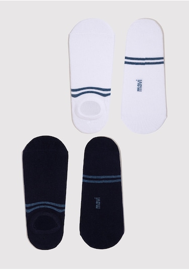 Mavi - 2Li Patik Çorap Seti 092593-33648 Lacivert (479307844) Lacivert