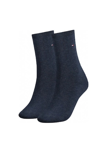 Tommy Hilfiger Tommy Hılfıger Kadın 2 Li Çorap 371221-356 Lacivert