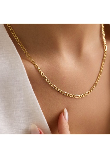 Figaro Zincir 14 Ayar 50 Cm - 3 Mm T14434 Renkli