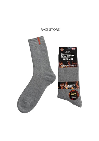 5'li Termal Dikişsiz Düz Çok Renkli Erkek Havlu Çorap Çok Renkli