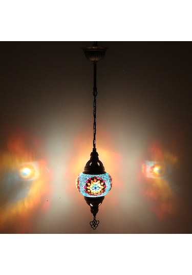 Dekoratif MOZAİK GECE LAMBASI TEKLİ AVİZE