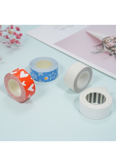 Dofolink 15mm X 4m Beyaz Termal Etiket Kağıdı - Kıng Jım Tepra Litelr5c Ve Brother Şeker Etiket Makinesi Uyumlu, Otomatik Yapışkan, Temiz Yazdırma, Ev Ve İş Kullanıma Uygun 1 Rulo