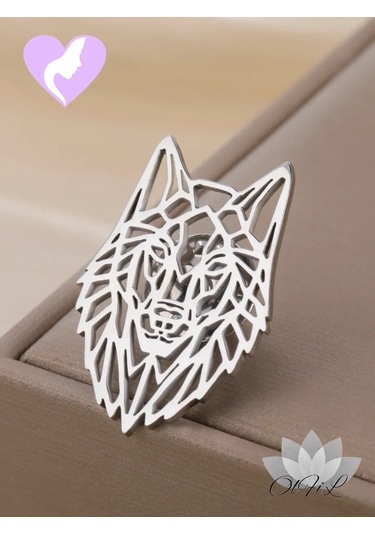 Olfil Broş-mini Kurt Tarzı Zarafeti Minimalizm 408285702 Gri