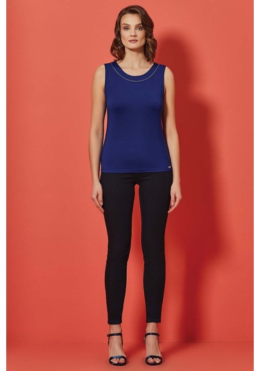 Dar Paça Lacivert Jean Tayt Lacivert