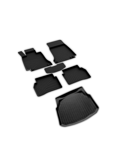 Mercedes C Serisi W204 Ferrous 4D Paspas ve Plastik Setli 3D Bagaj Havuzu 2007 2013