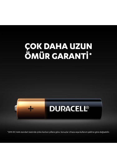 Duracell LR03/MN2400 Alkalin AAA İnce Kalem Pil 12'li