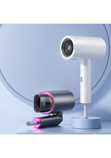 Skycity 1900w Ev/seyahat Fön Makinesi - Katlanabilir Tasarım, Mavi Işık Saç Koruma, 3 Ayar Güçlü/yumuşak Isı, Doğal Rüzgar , Akıllı Sabit Sıcaklık, Gri, Avrupa Standartı 220-240v