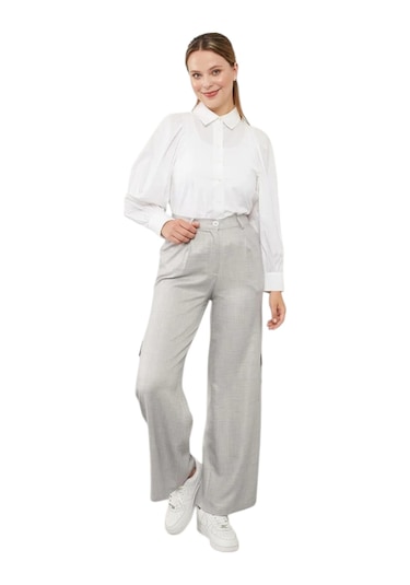 Levidor Kaadın Kargo Pantolon 410077 Gri